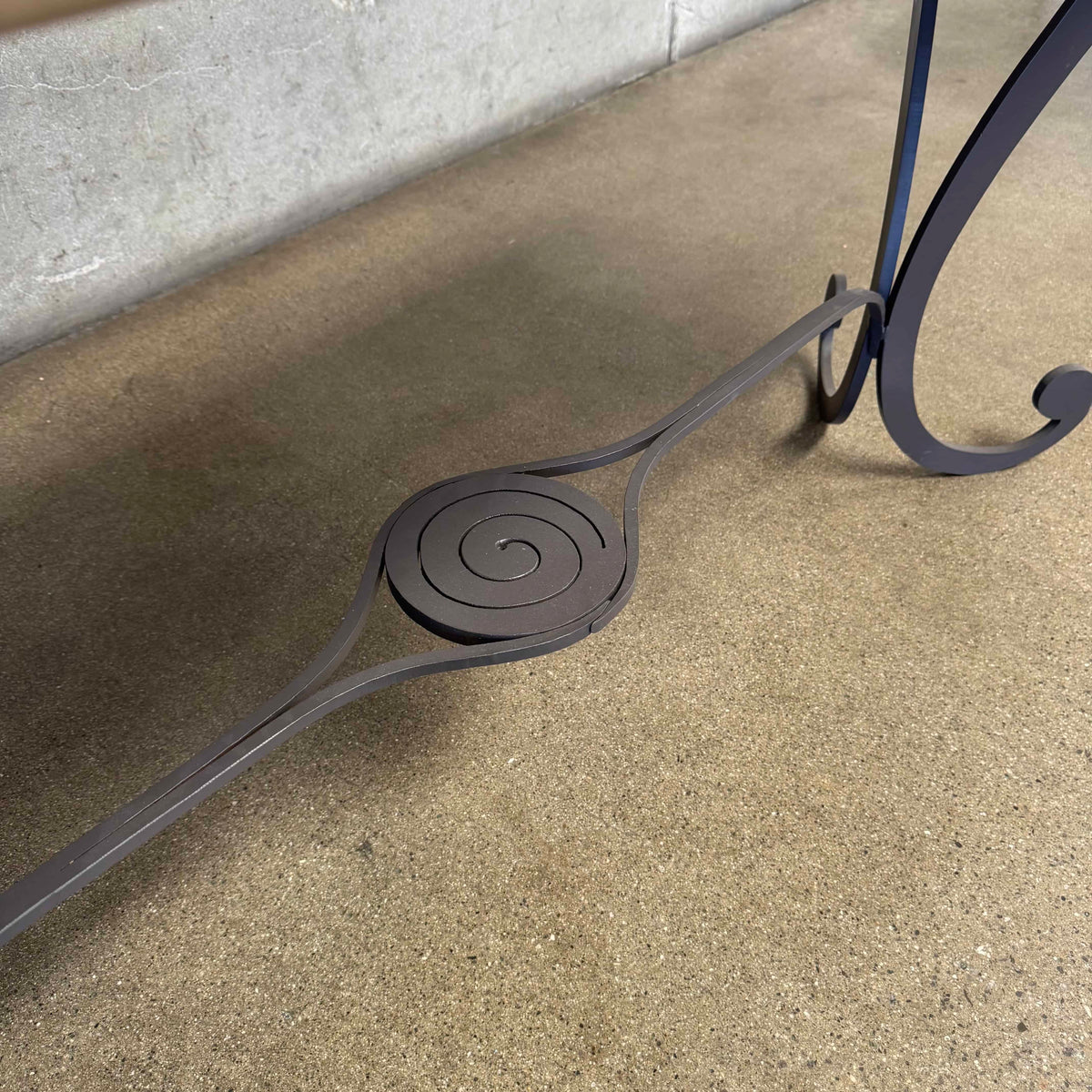 Vintage Entryway Iron & Marble Table