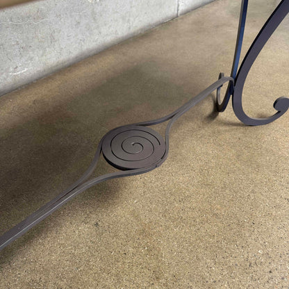 Vintage Entryway Iron & Marble Table