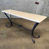 Vintage Entryway Iron & Marble Table