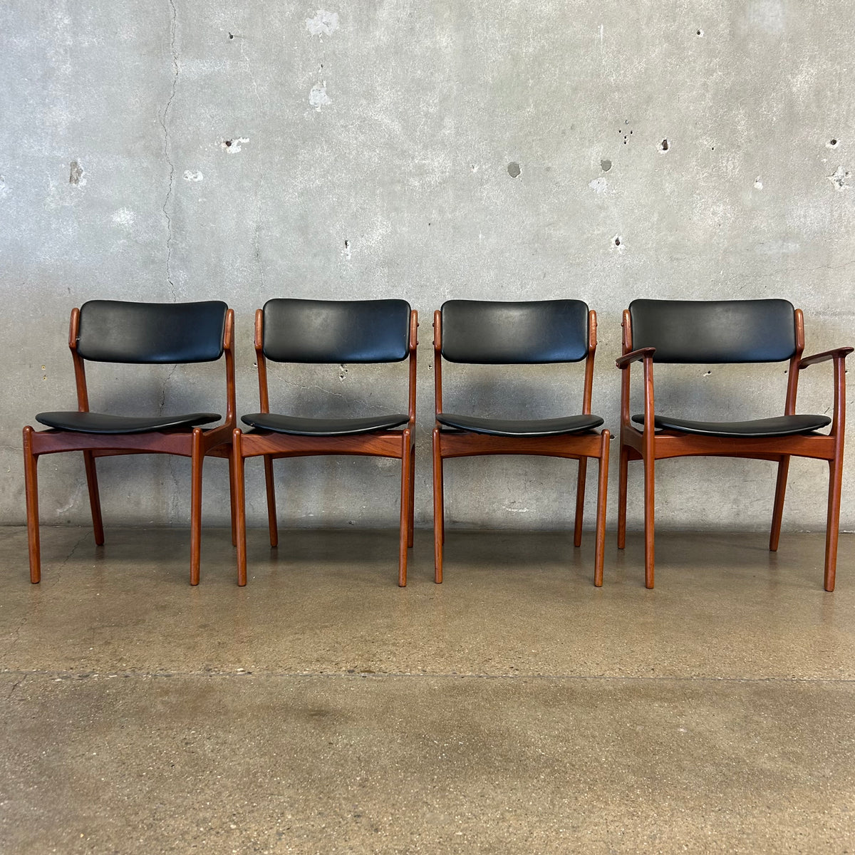 Set of Four Erik Buch Model 49 Dining Chairs