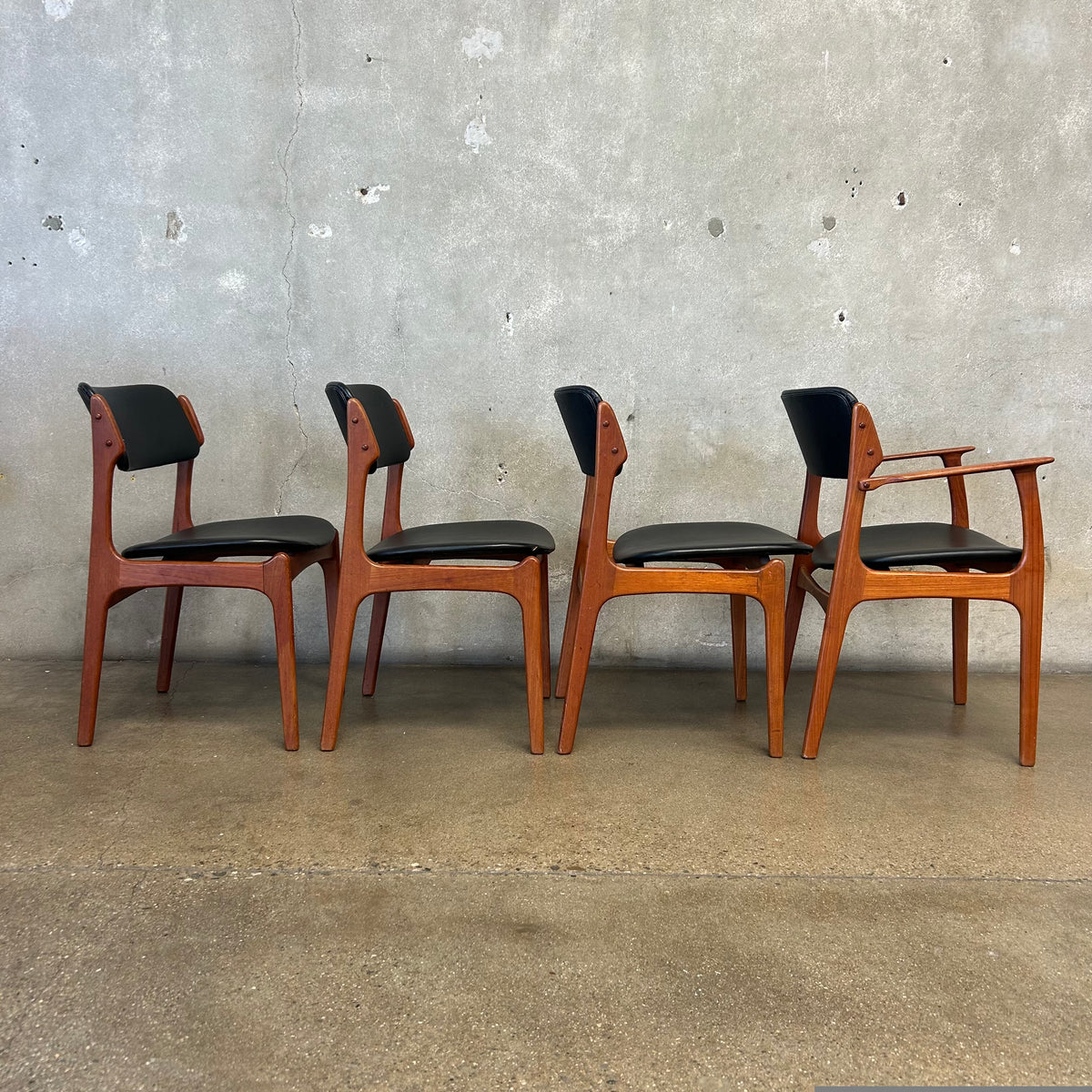 Set of Four Erik Buch Model 49 Dining Chairs