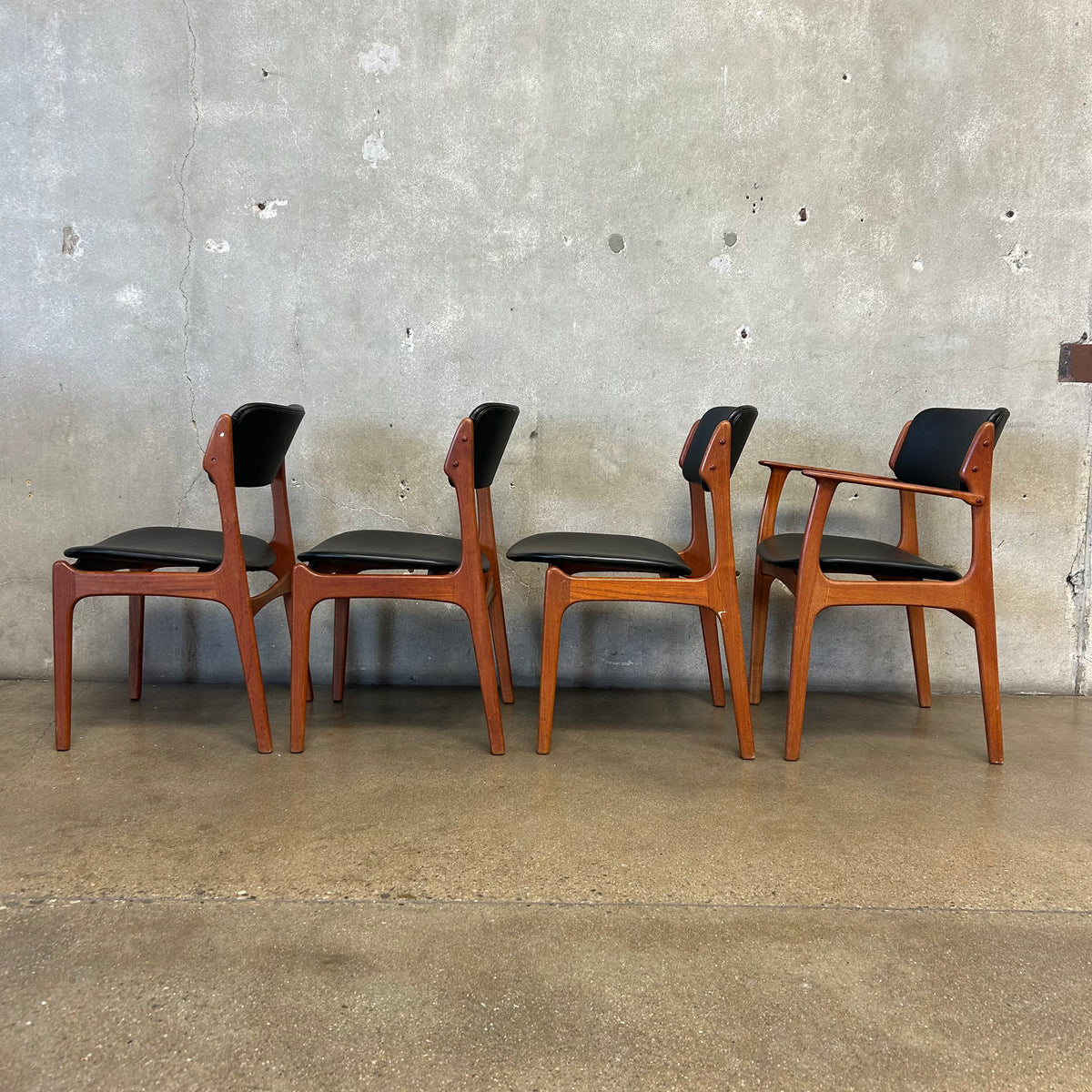 Set of Four Erik Buch Model 49 Dining Chairs