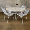 Vintage Mid Century Modern Irion Mesh Patio Set