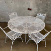 Vintage Mid Century Modern Irion Mesh Patio Set