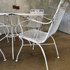 Vintage Mid Century Modern Irion Mesh Patio Set