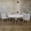 Vintage Mid Century Modern Irion Mesh Patio Set