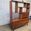 Mid Century Modern Bookshelf Room Divider and Display Wall Unit