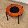 Danish Mid Century Modern Side Table in Ebony and Teak