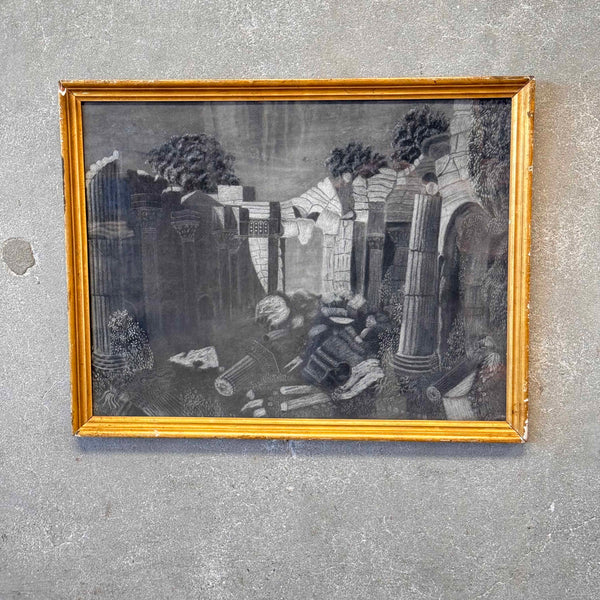 Mid 1800's Massachusetts Tavern Art