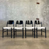 Set of Four 1970's Lacquered Italian Dining Chairs
