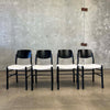 Set of Four 1970's Lacquered Italian Dining Chairs