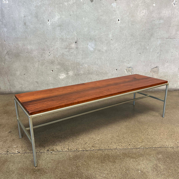 Iron and Walnut Table/Bench by Vista of California