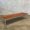 Iron and Walnut Table/Bench by Vista of California