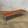 Iron and Walnut Table/Bench by Vista of California