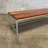 Iron and Walnut Table/Bench by Vista of California