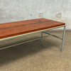 Iron and Walnut Table/Bench by Vista of California