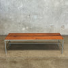 Iron and Walnut Table/Bench by Vista of California