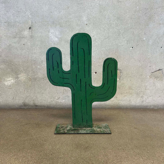 Vintage Metal Cactus Store Display From Millers Outpost