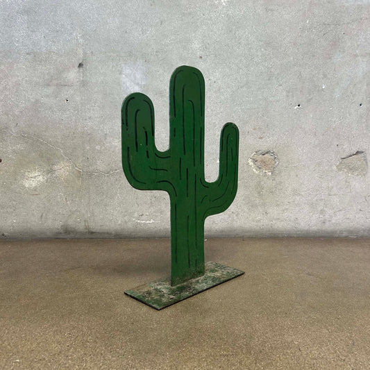 Vintage Metal Cactus Store Display From Millers Outpost