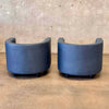 Pair of Italian Leather Lounge Chairs by Mariani