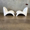 Pair Angel Trumpet Patio Pool Chairs