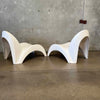 Pair Angel Trumpet Patio Pool Chairs