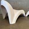 Pair Angel Trumpet Patio Pool Chairs