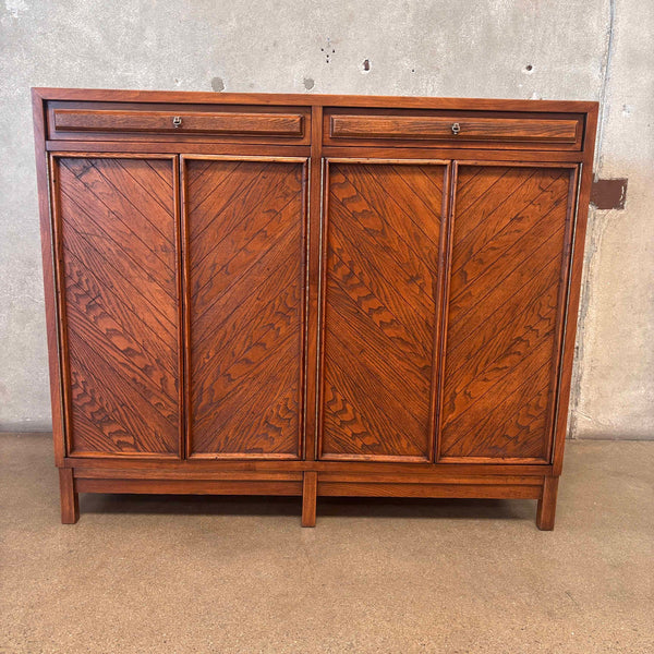 Mid Century Modern Martinsville 1960's High Boy/Men's Chest Walnut/Oak