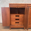 Mid Century Modern Martinsville 1960's High Boy/Men's Chest Walnut/Oak