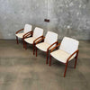 Danish Modern Teak Dining Chairs By Henning Kjaernulf