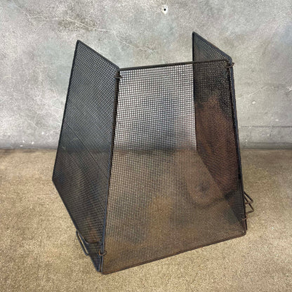 Vintage Mid Century Modern Brown Majestic "Fire Hood" Fireplace