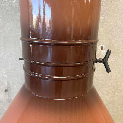 Vintage Mid Century Modern Brown Majestic "Fire Hood" Fireplace