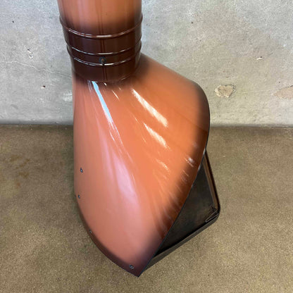Vintage Mid Century Modern Brown Majestic "Fire Hood" Fireplace