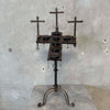 Vintage Gothic Wrought Iron 6 Light Devotional Candle Stand