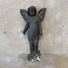 Vintage Gothic Hanging Cherub Wall Sculpture