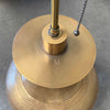 Vintage Pair of Hammered Brass Table Lamps