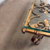 Mid Century Hollywood Regency Glass Top Coffee Table