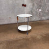 Vintage Two Tier Ikea Cart, Glass Tops
