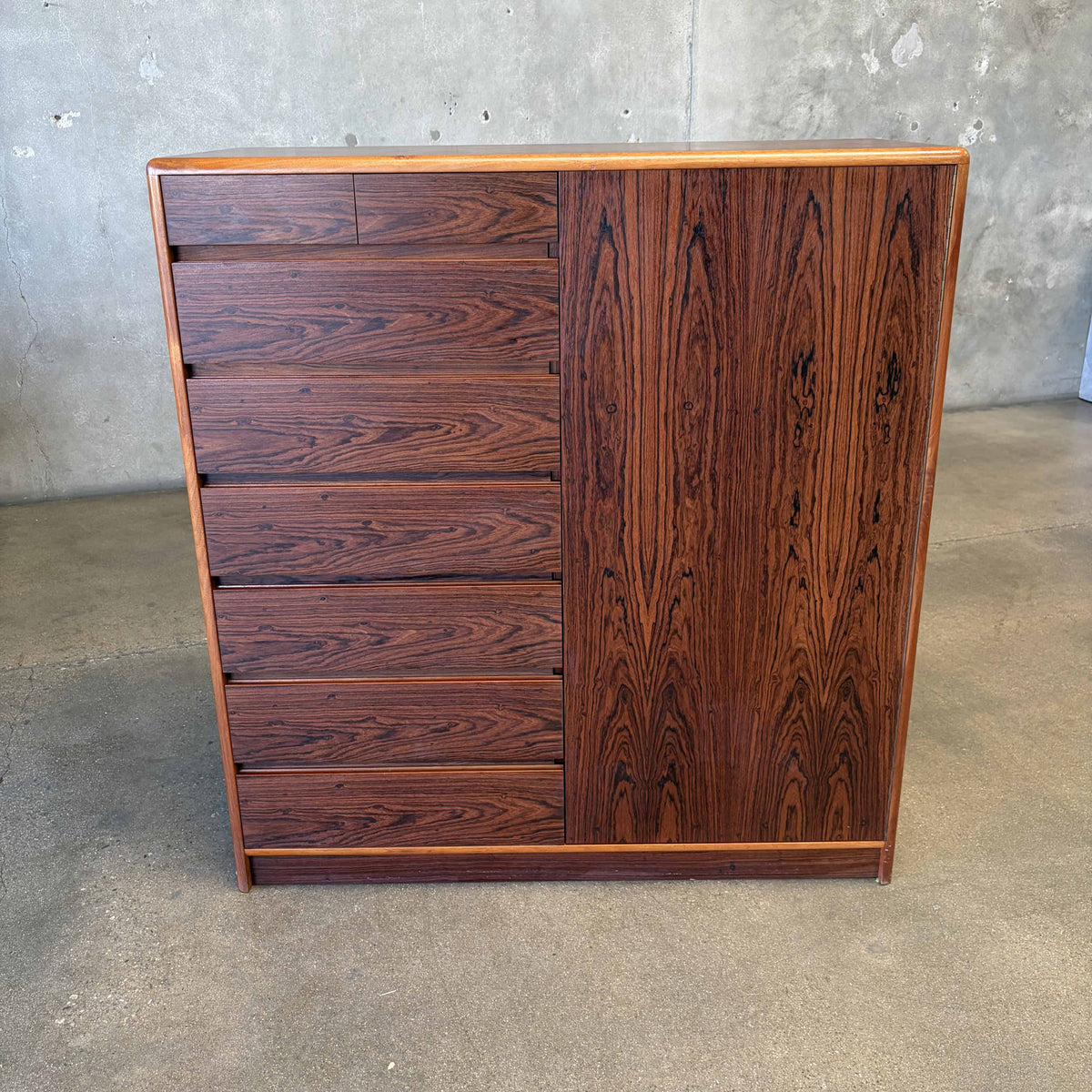 Danish Rosewood Dresser Gentlemans Chest