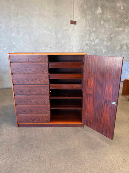 Danish Rosewood Dresser Gentlemans Chest