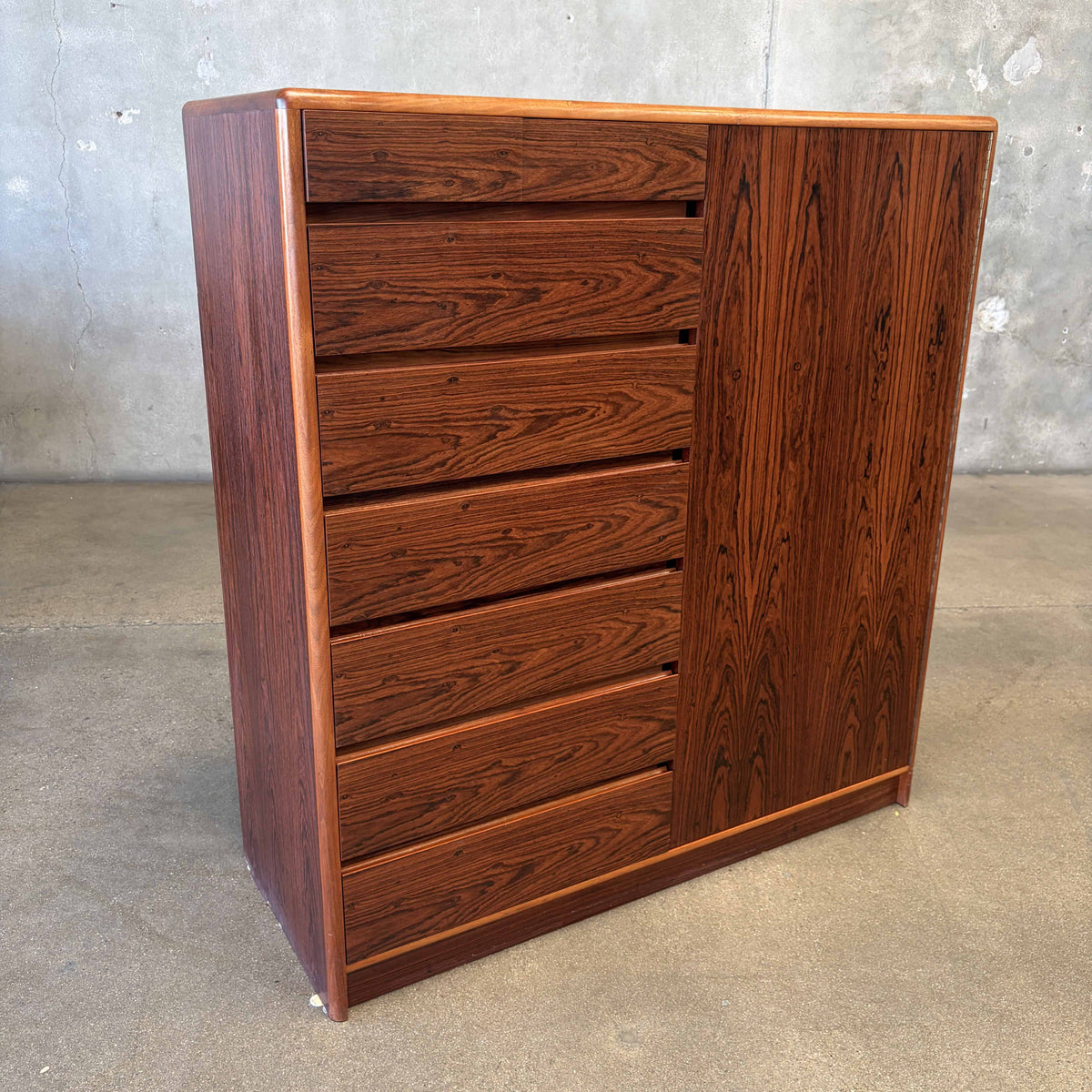 Danish Rosewood Dresser Gentlemans Chest