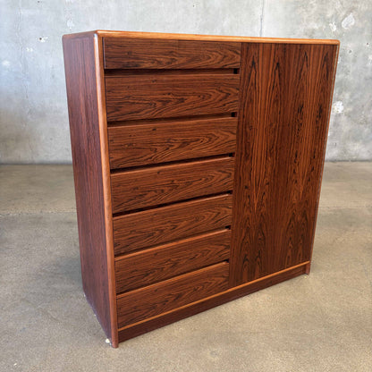 Danish Rosewood Dresser Gentlemans Chest