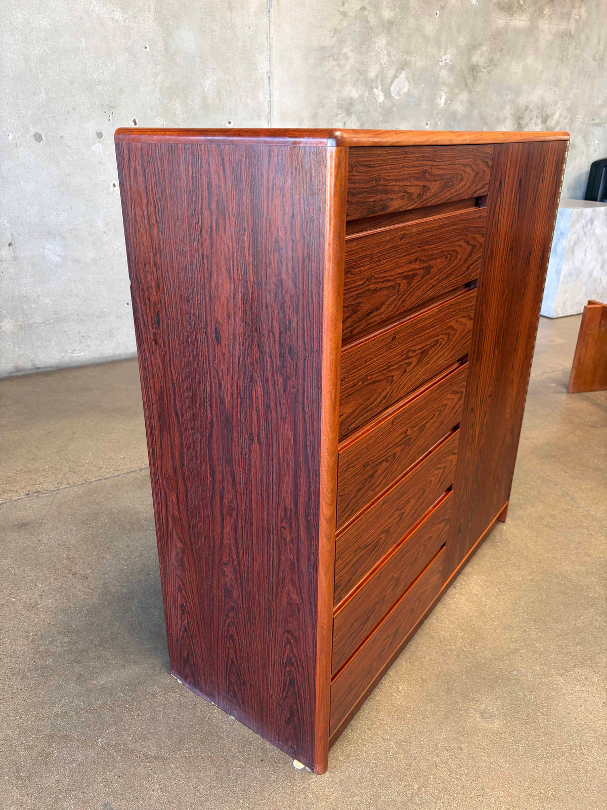 Danish Rosewood Dresser Gentlemans Chest
