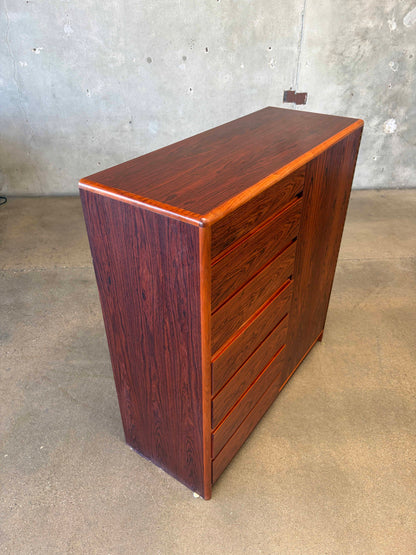 Danish Rosewood Dresser Gentlemans Chest