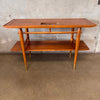 Vintage Walnut Console / Sofa Table By Lane