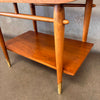 Vintage Mid Century Modern Copenhagen Walnut Side Table Shelf By Lane