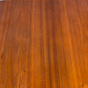 Walnut Bent Plywood Side Table With Bottom Shelf