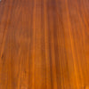 Walnut Bent Plywood Side Table With Bottom Shelf