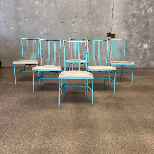 Set of Six Mid Century Vista of California Patio Chairs