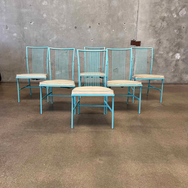 Set of Six Mid Century Vista of California Patio Chairs